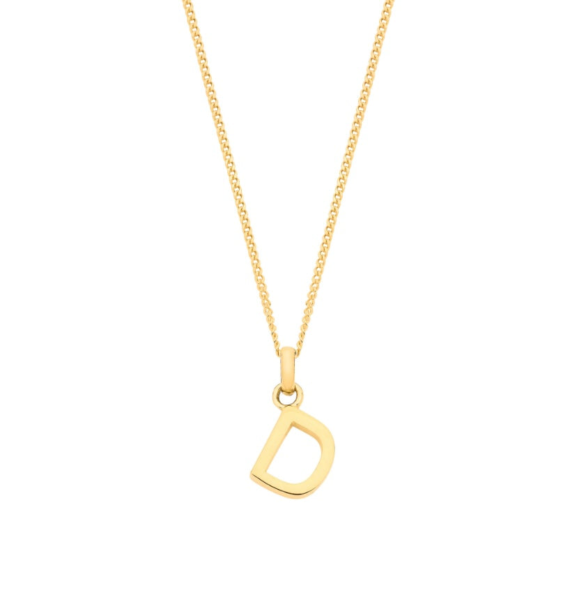 9ct Letter Pendants