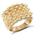 9ct Keeper Ring 6Row