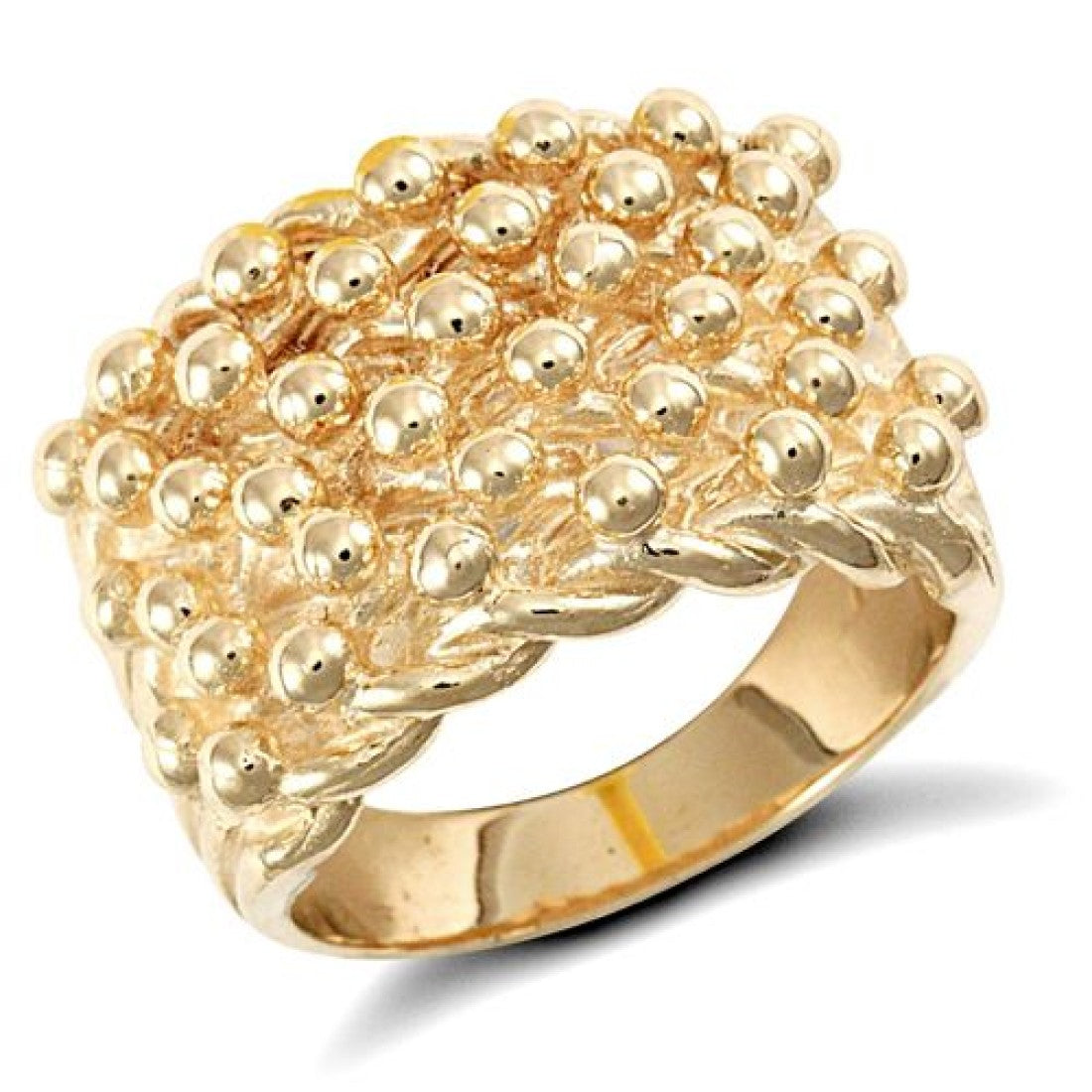 9ct Keeper Ring 6Row