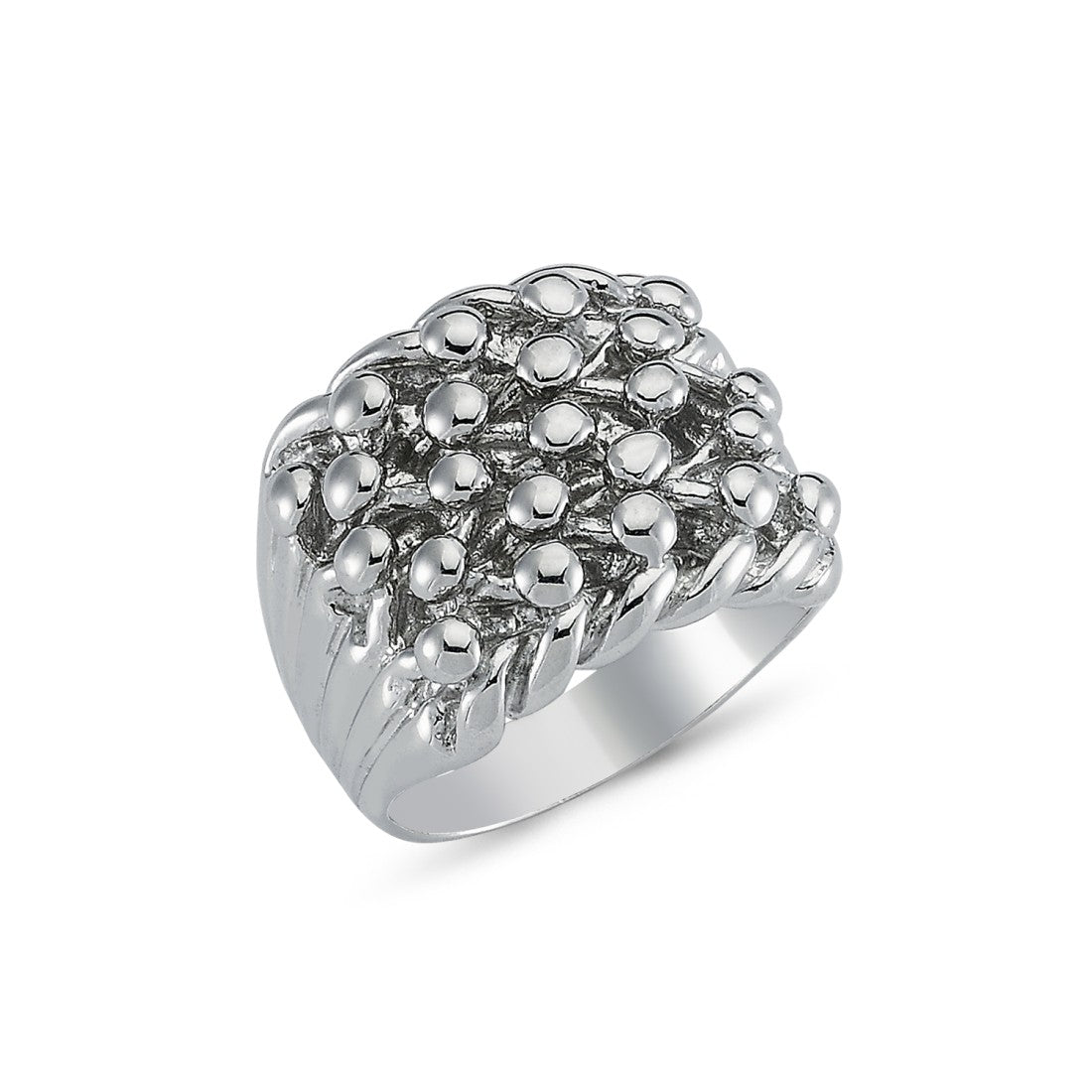 Silver Keeper Ring 5Row