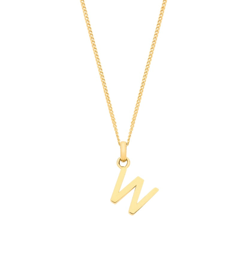 9ct Letter Pendants