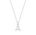 Silver Letter Necklace