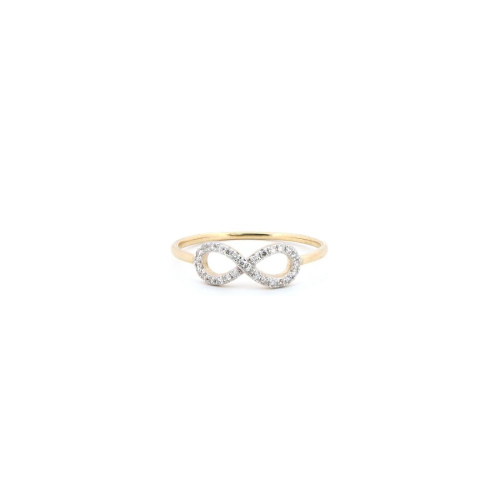 9ct Infinity Ring 0.10ct