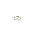 9ct Infinity Ring 0.10ct