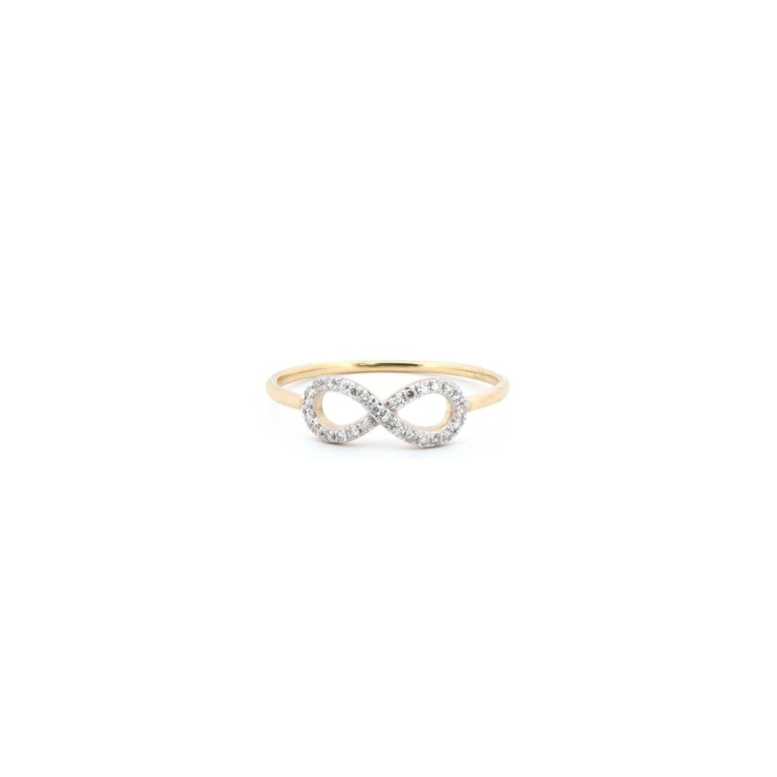 9ct Infinity Ring 0.10ct